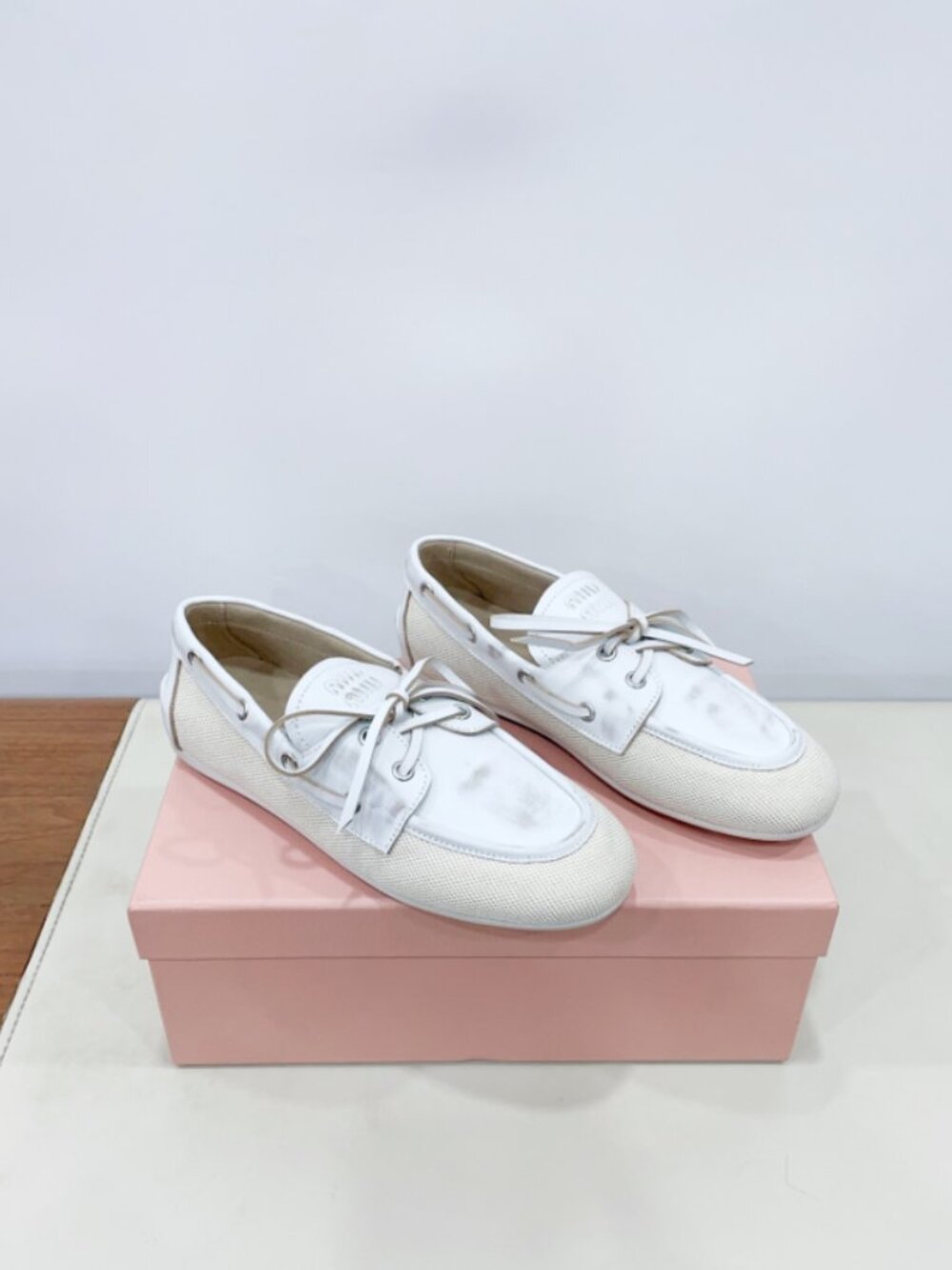 Miu Miu White   Flats